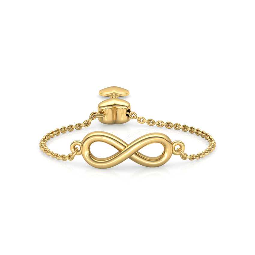 Infinity Heart Gold Flexi Ring Infinity Heart Gold Flexi Ring