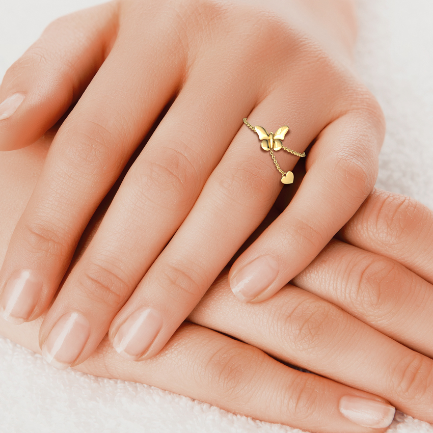 Butterfly Gold Flexi Ring Butterfly Gold Flexi Ring