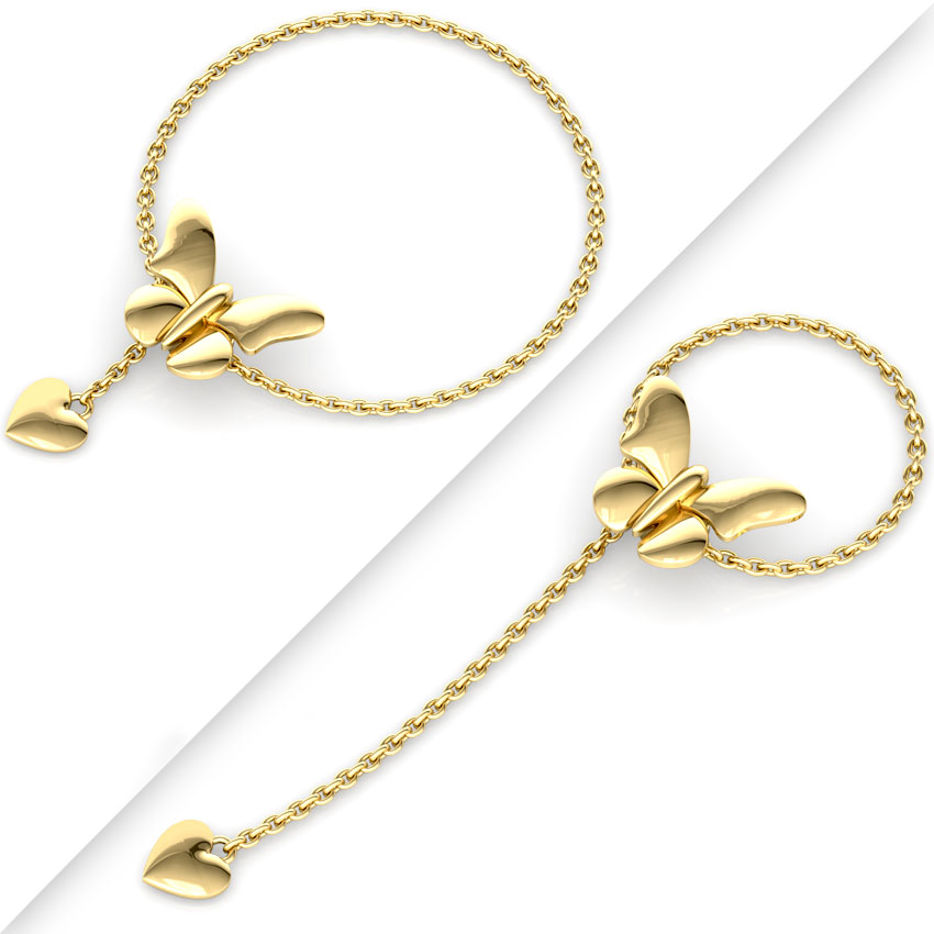 Butterfly Gold Flexi Ring Butterfly Gold Flexi Ring