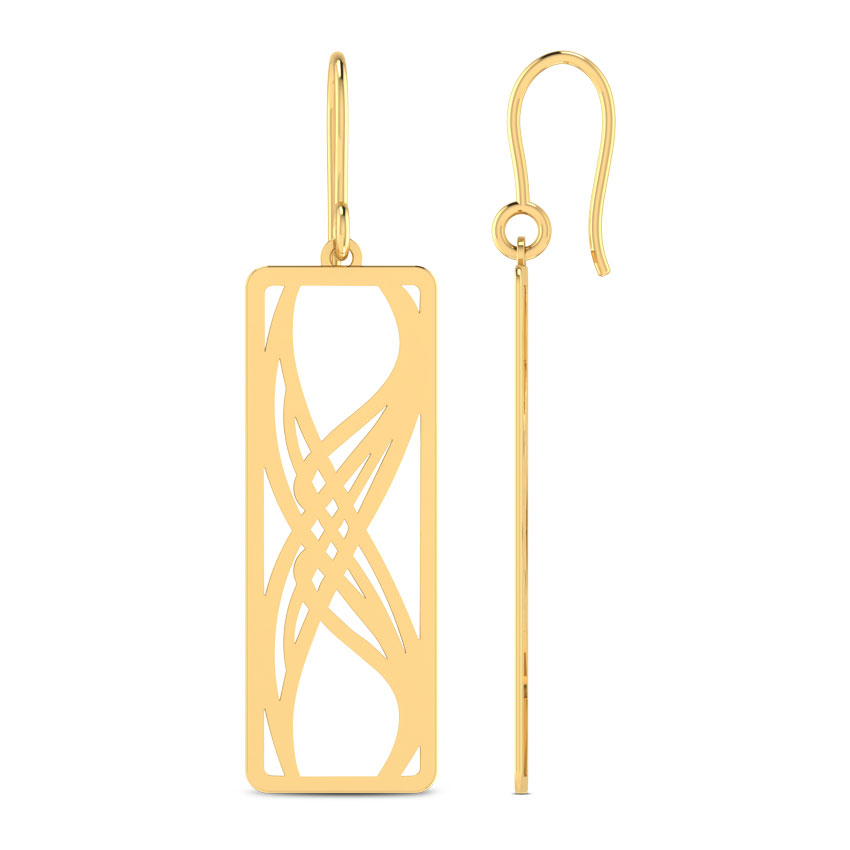 Rectangular Drop Earrings