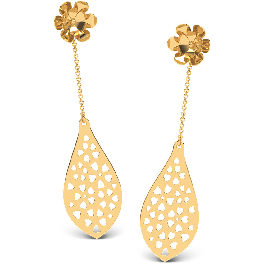 Floral Droplet Lace Earrings Floral Droplet Lace Earrings