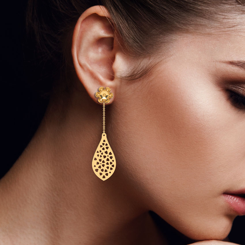 Floral Droplet Lace Earrings Floral Droplet Lace Earrings