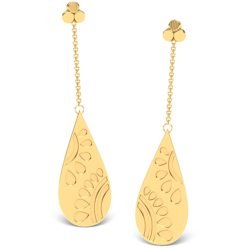 Rising Sun Teardrop Earrings