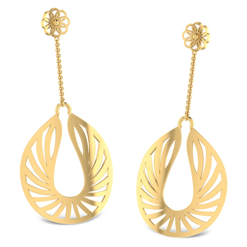 Flaming Drop Earrings