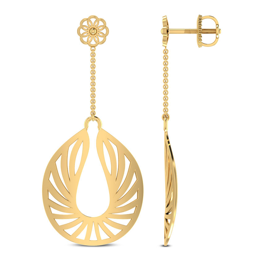 Flaming Drop Earrings