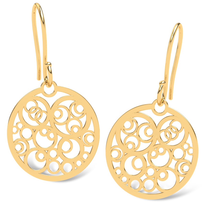 Polka Dots Circular Earrings Polka Dots Circular Earrings