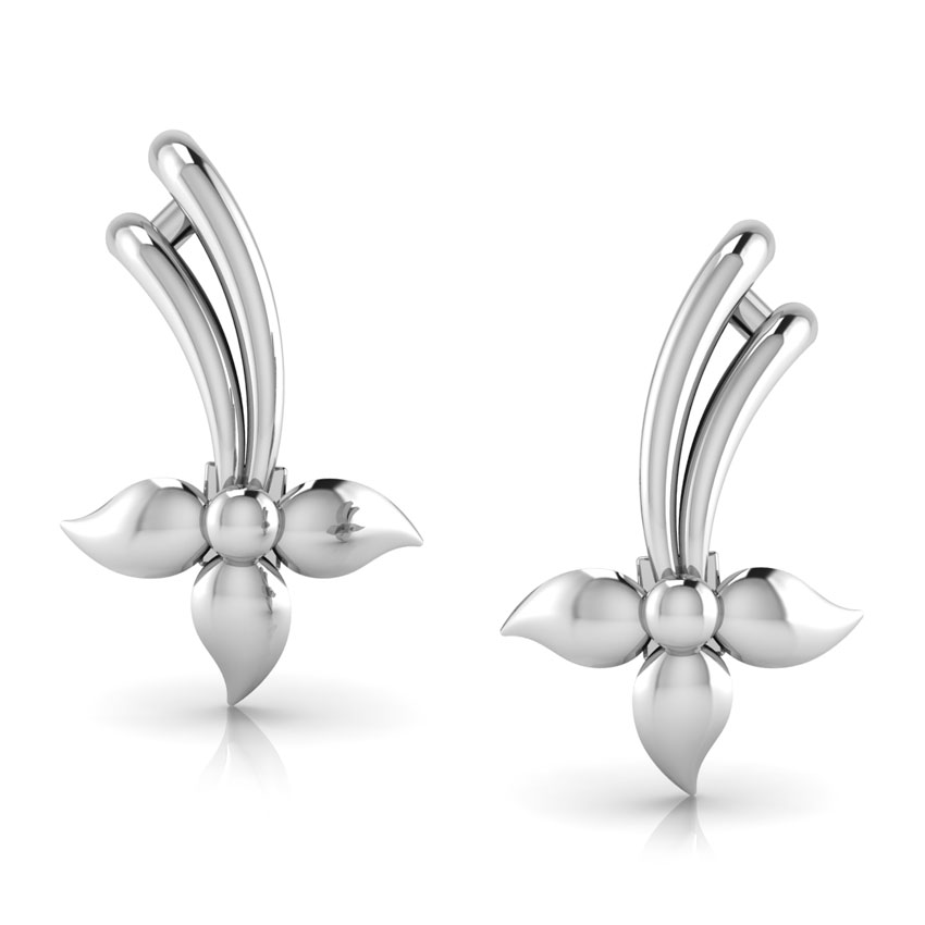 Silver Bells Platinum Stud Earrings