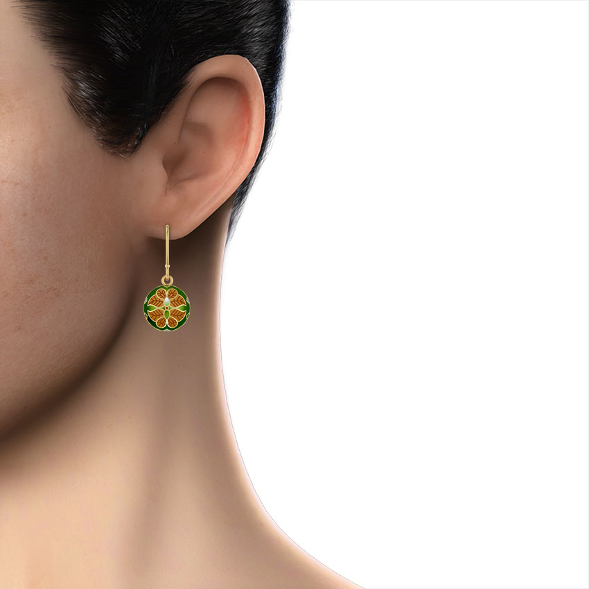 Regalia Enamel Earrings