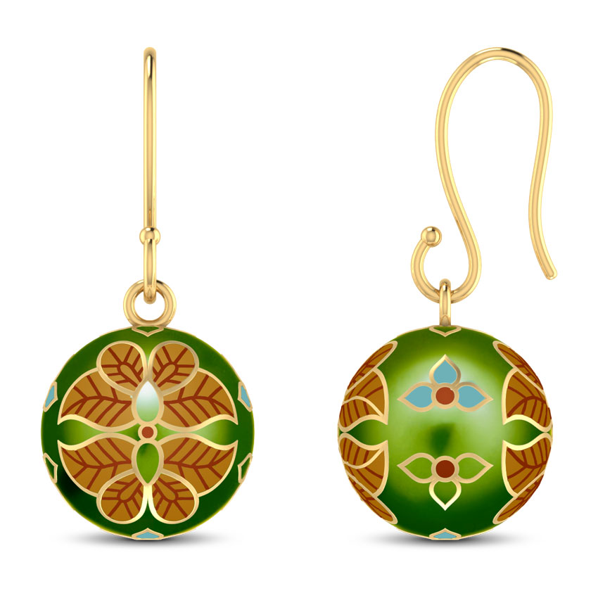 Regalia Enamel Earrings
