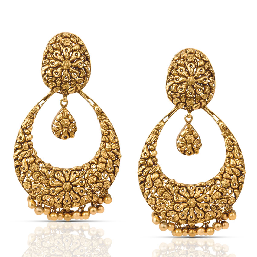 Mintaka Floral Chand Bali Mintaka Floral Chand Bali