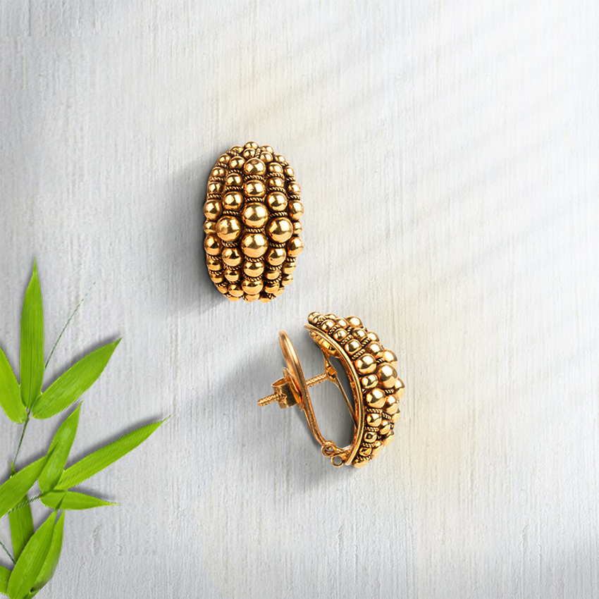 Mesua Beaded Stud Earrings