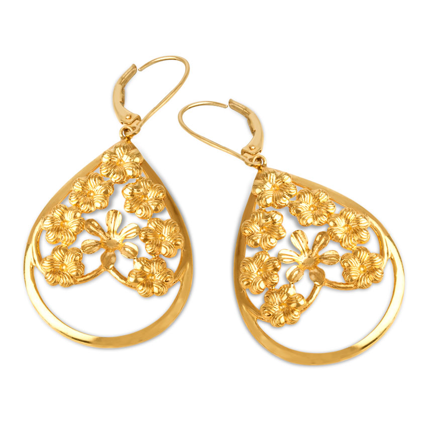 Halisia Leaf Drop Earrings