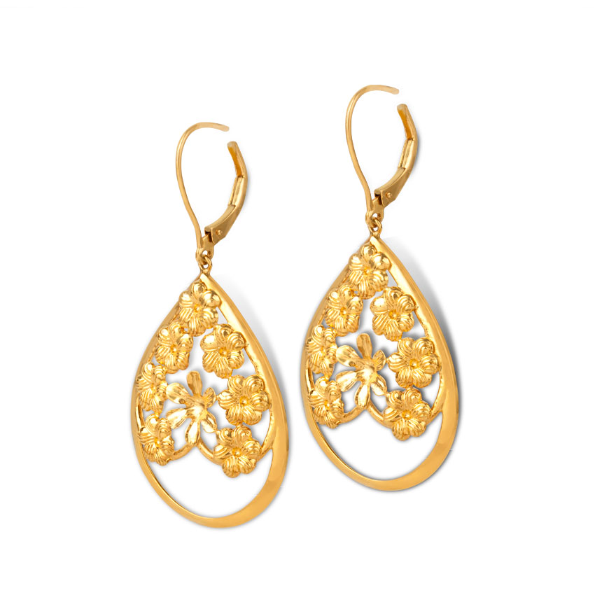 Halisia Leaf Drop Earrings