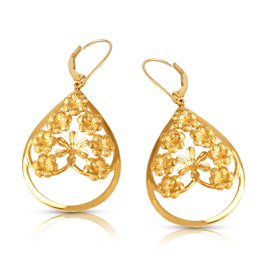 Halisia Leaf Drop Earrings