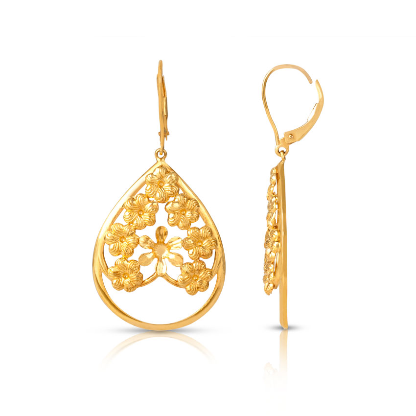 Halisia Leaf Drop Earrings
