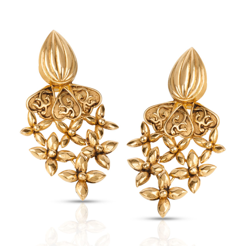 Posy Bunched Drop Earrings