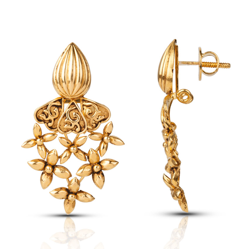 Posy Bunched Drop Earrings