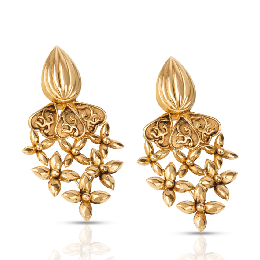 Posy Bunched Drop Earrings