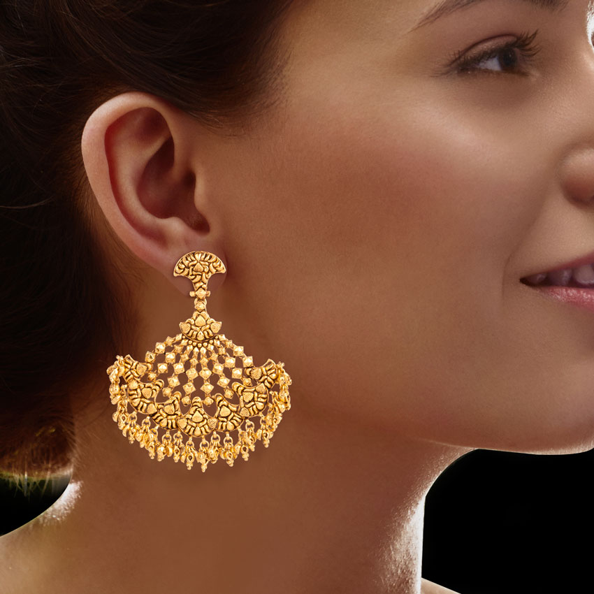 Marigold Fan Chand Bali