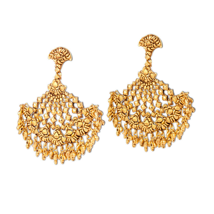 Marigold Fan Chand Bali