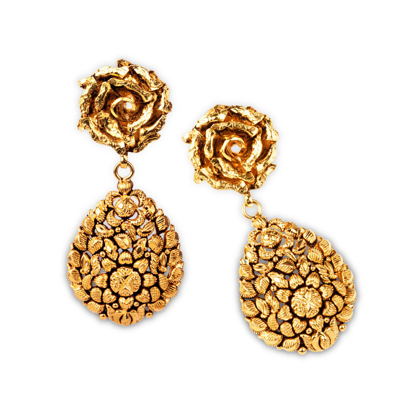Laleh Rose Drop Earrings