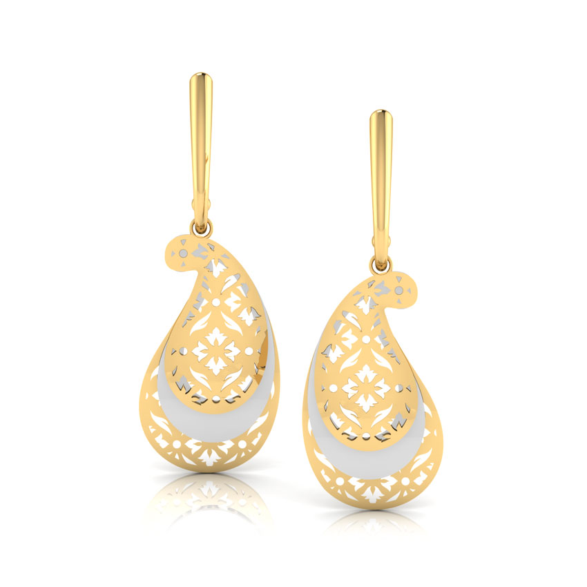 Paisley Veneer Drop Earrings