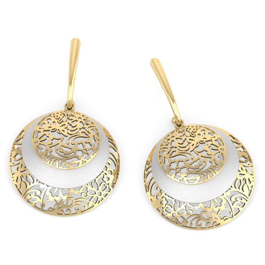 Luna Circular Veneer Drop Earrings Luna Circular Veneer Drop Earrings