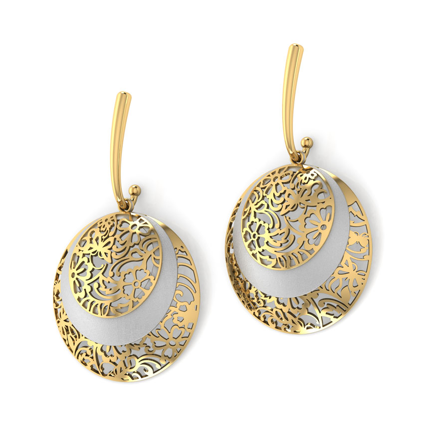 Luna Circular Veneer Drop Earrings Luna Circular Veneer Drop Earrings