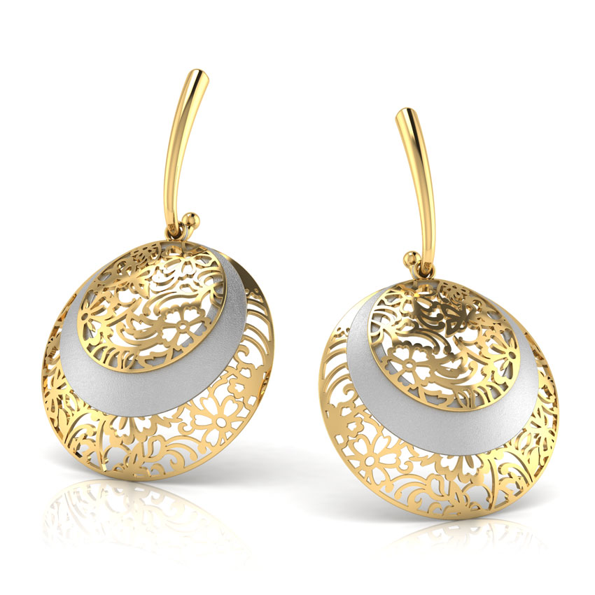Luna Circular Veneer Drop Earrings Luna Circular Veneer Drop Earrings