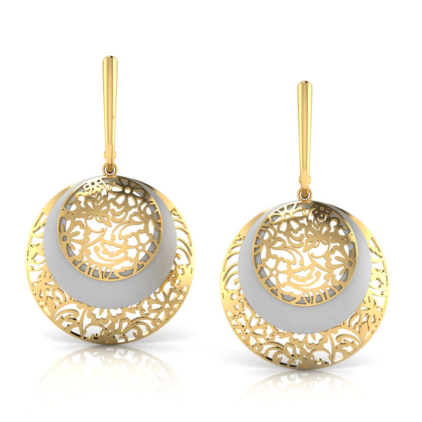 Luna Circular Veneer Drop Earrings Luna Circular Veneer Drop Earrings