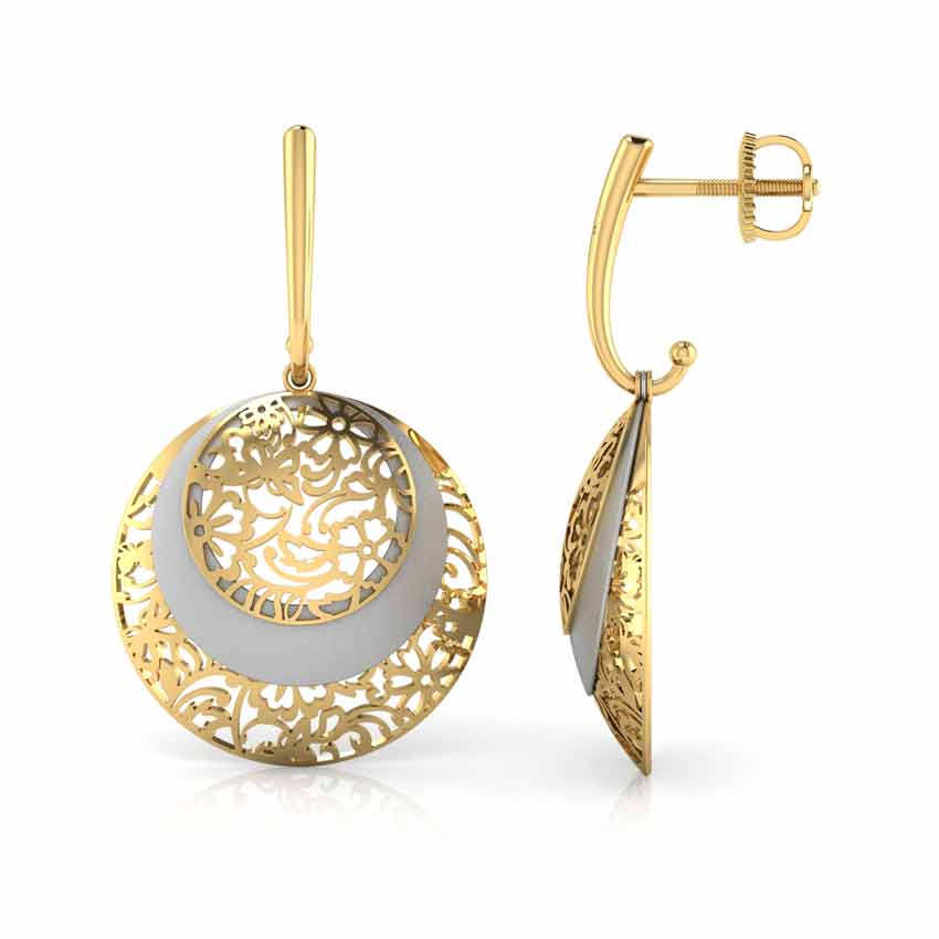 Luna Circular Veneer Drop Earrings Luna Circular Veneer Drop Earrings