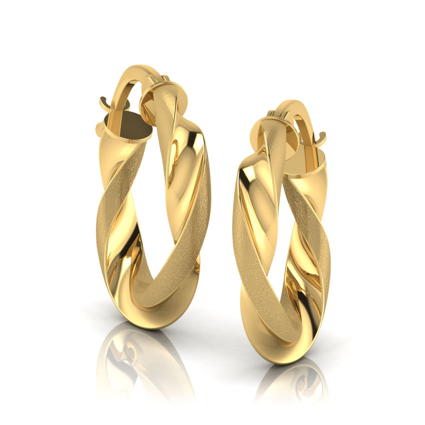 Tina Twisted Hoop Earrings