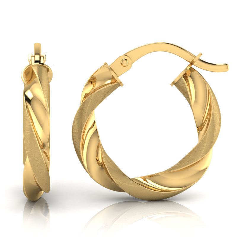 Tina Twisted Hoop Earrings