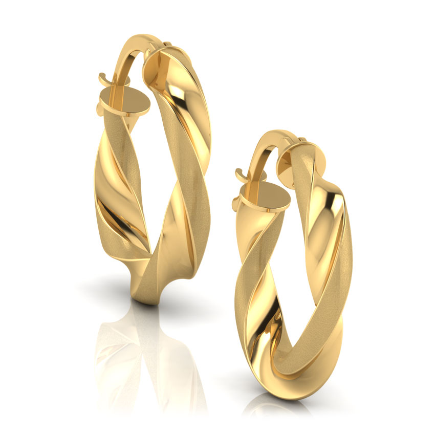 Tina Twisted Hoop Earrings