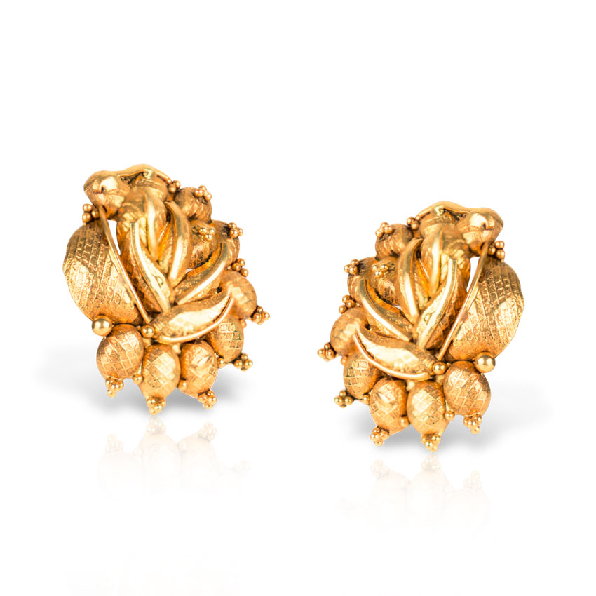 Arrosa Beaded Stud Earrings