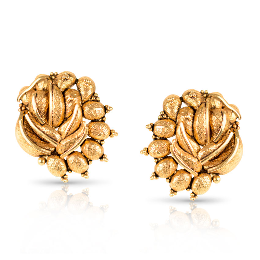 Arrosa Beaded Stud Earrings