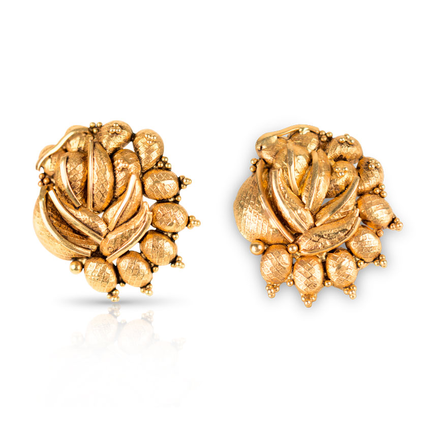 Arrosa Beaded Stud Earrings