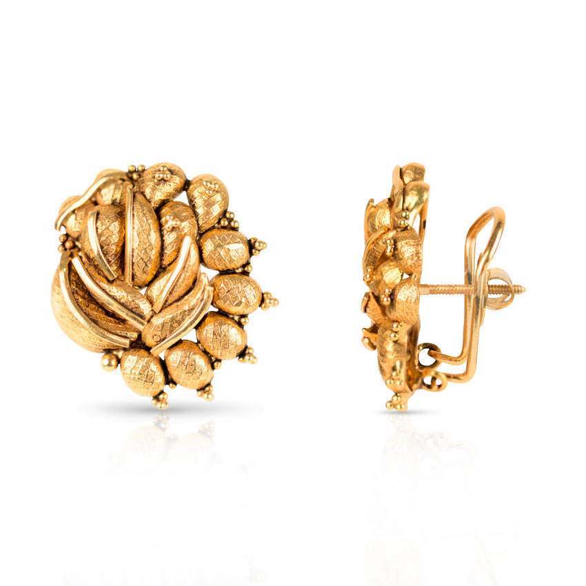 Arrosa Beaded Stud Earrings