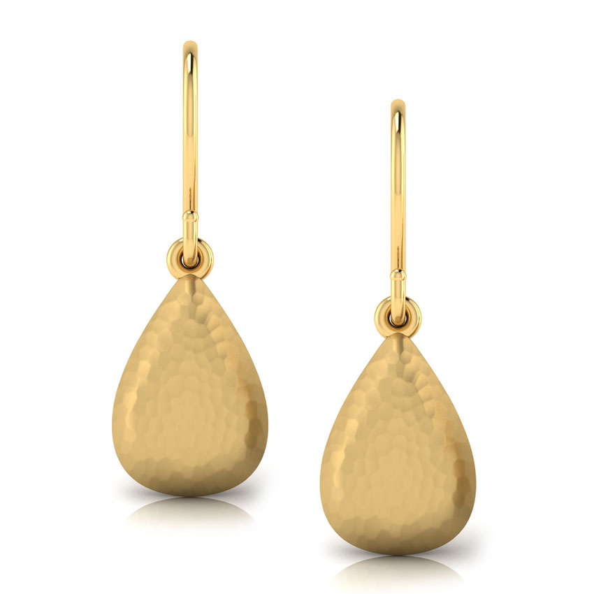 Kasen Hammered Drop Earrings