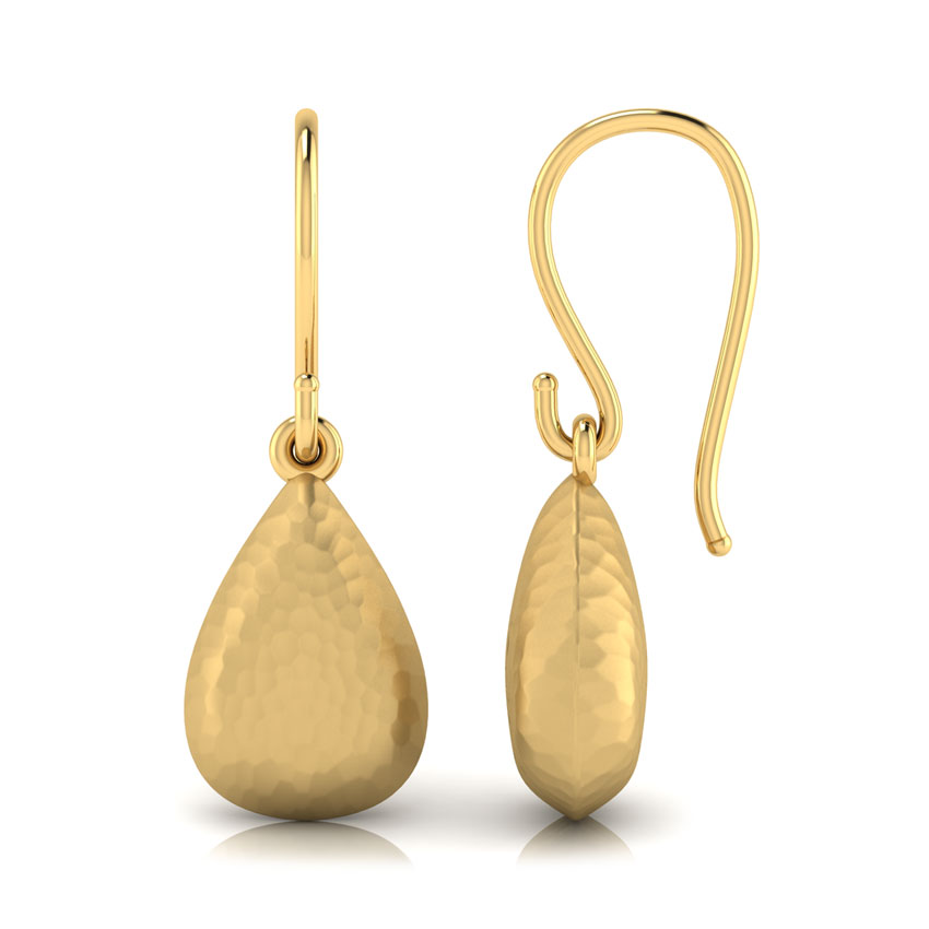 Kasen Hammered Drop Earrings