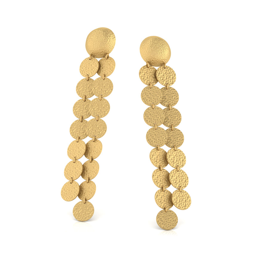 Clarinda Hammered Drop Earrings