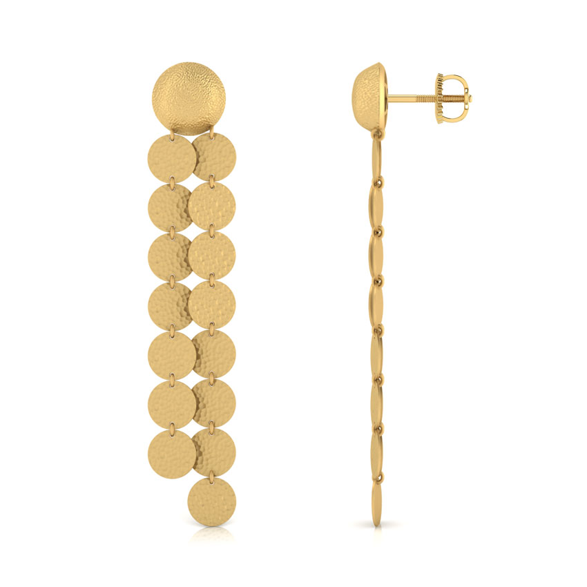 Clarinda Hammered Drop Earrings