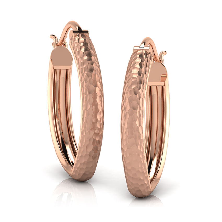 Farley Hammered Hoop Earrings