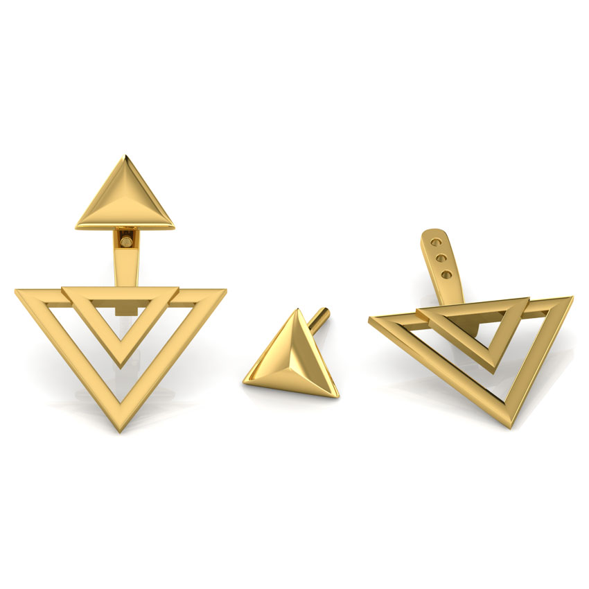 Lula Geometric Ear Jacket Earrings Lula Geometric Ear Jacket Earrings