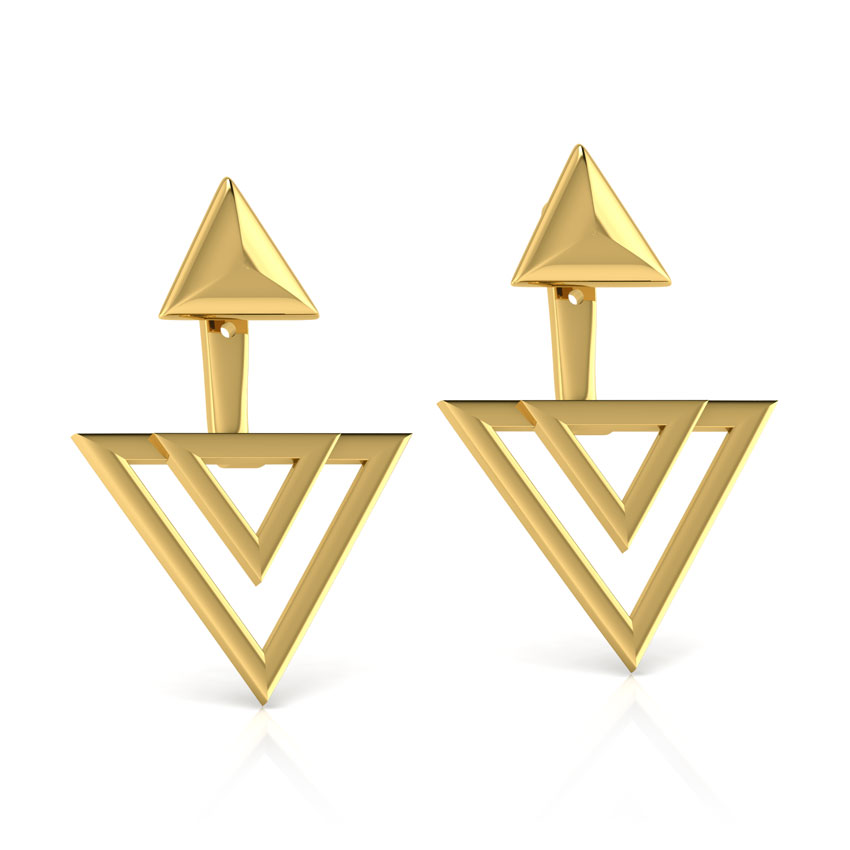 Lula Geometric Ear Jacket Earrings Lula Geometric Ear Jacket Earrings