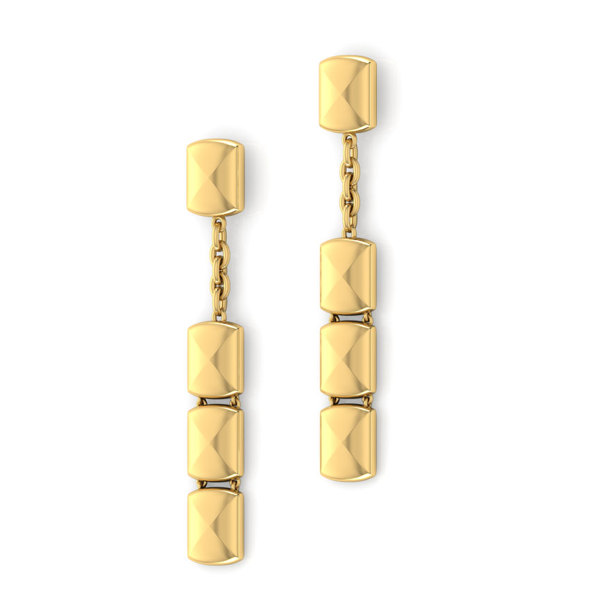 Selina Geometric Drop Earrings
