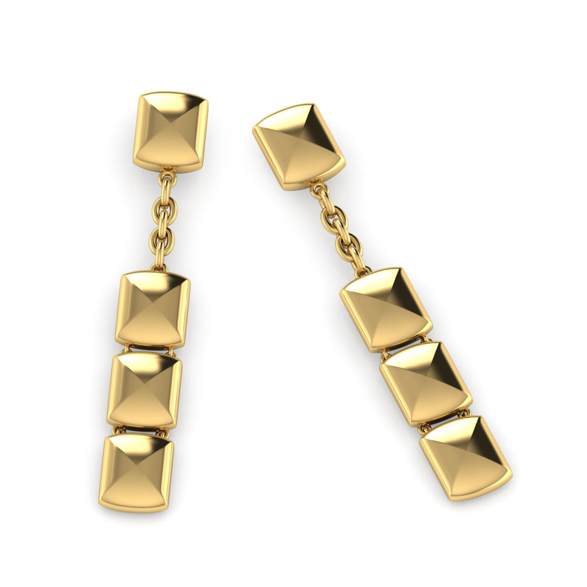 Selina Geometric Drop Earrings