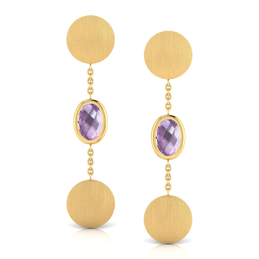 Jena Stamped Drop Earrings