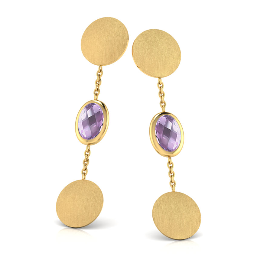 Jena Stamped Drop Earrings