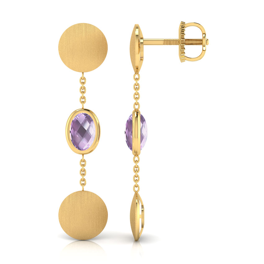 Jena Stamped Drop Earrings